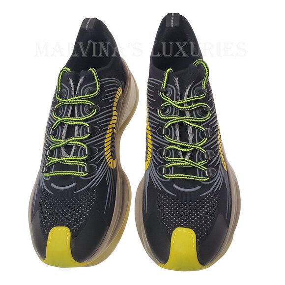 GUCCI SNEAKERS RUN RUBBER TRIMMED MESH SHOES w GG LOGO sz 11 11.5 - Picture 6 of 16